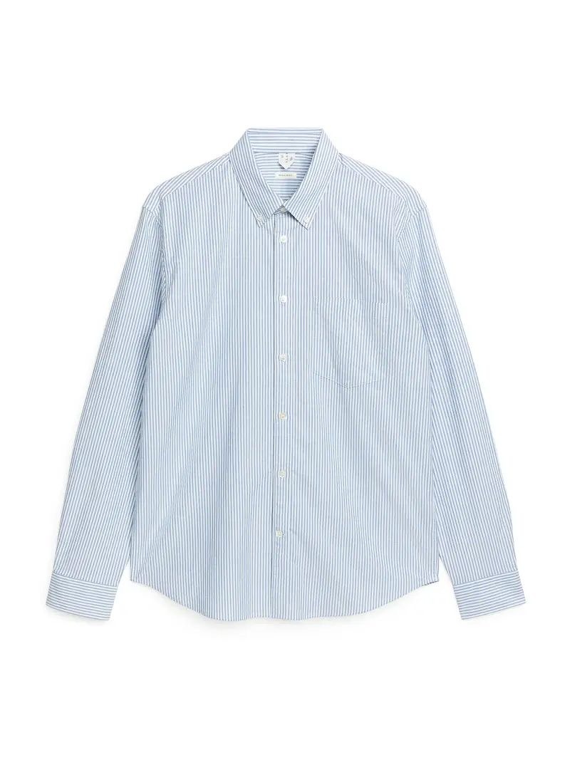 شومیز راه راه سفیدابی