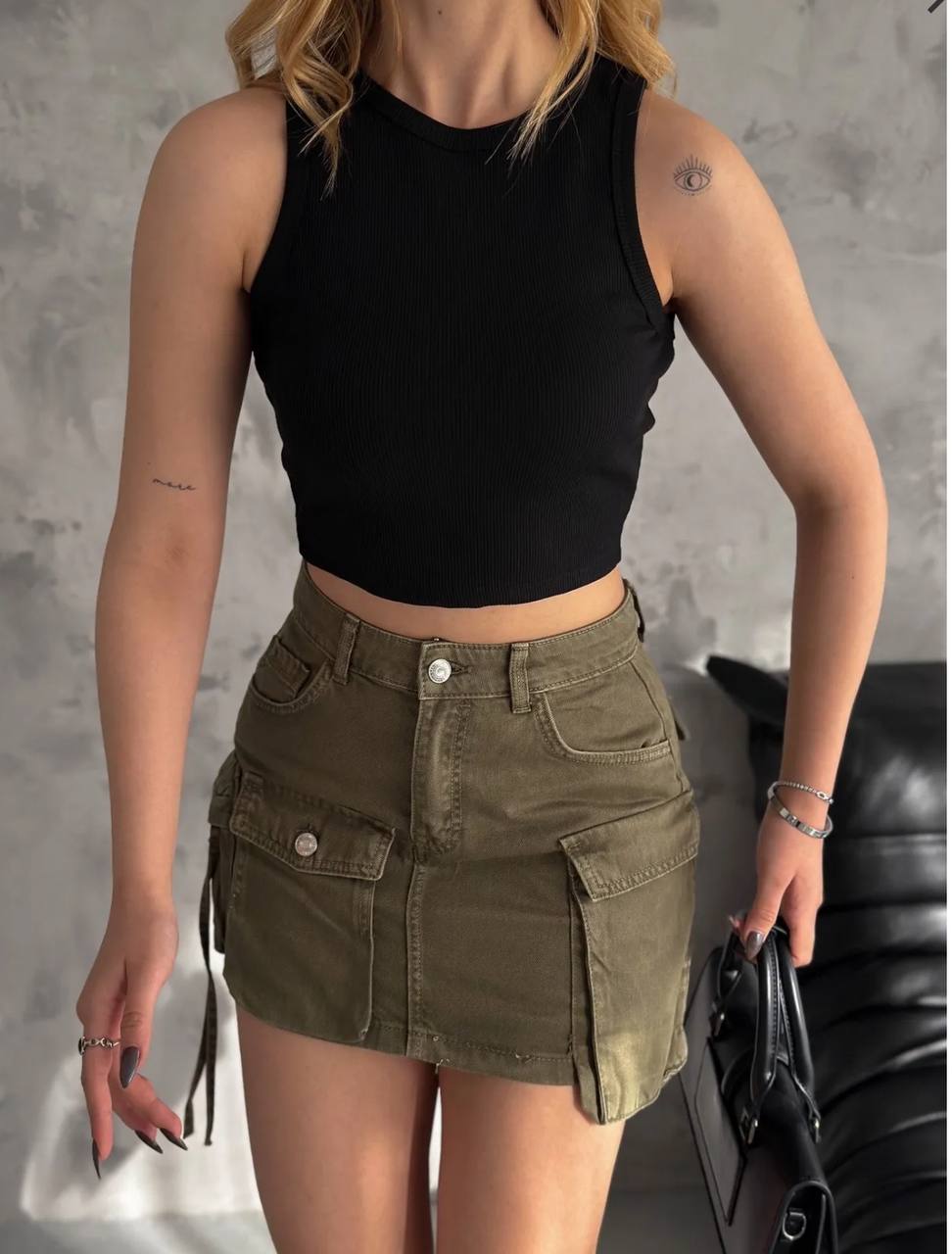 دامن سبز کوتاه - Image 2