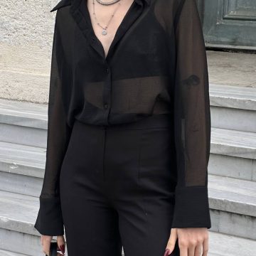 شومیز حریر مشکی