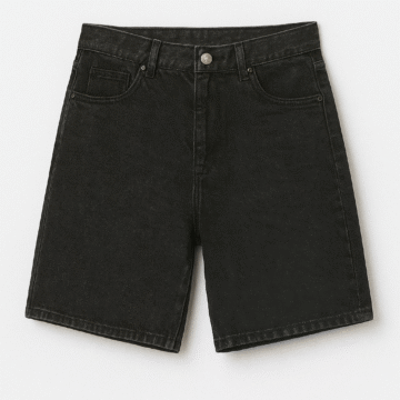 شلوارک جین ذغالی