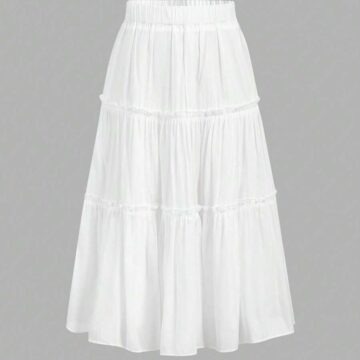 دامن گیپوردار سفید