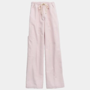 شلوار راه راه صورتی کمرکش