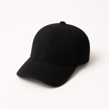 کلاه کپ مشکی پشمی