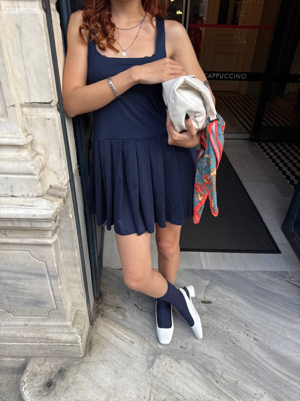 پیراهن کوتاه سرمه ای - Image 3