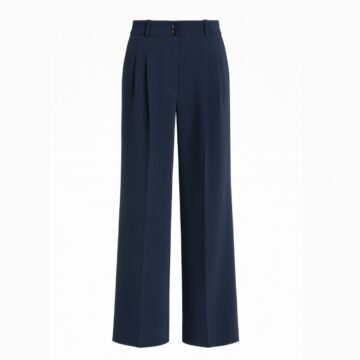 شلوار پارچه ای سرمه ای دو دکمه